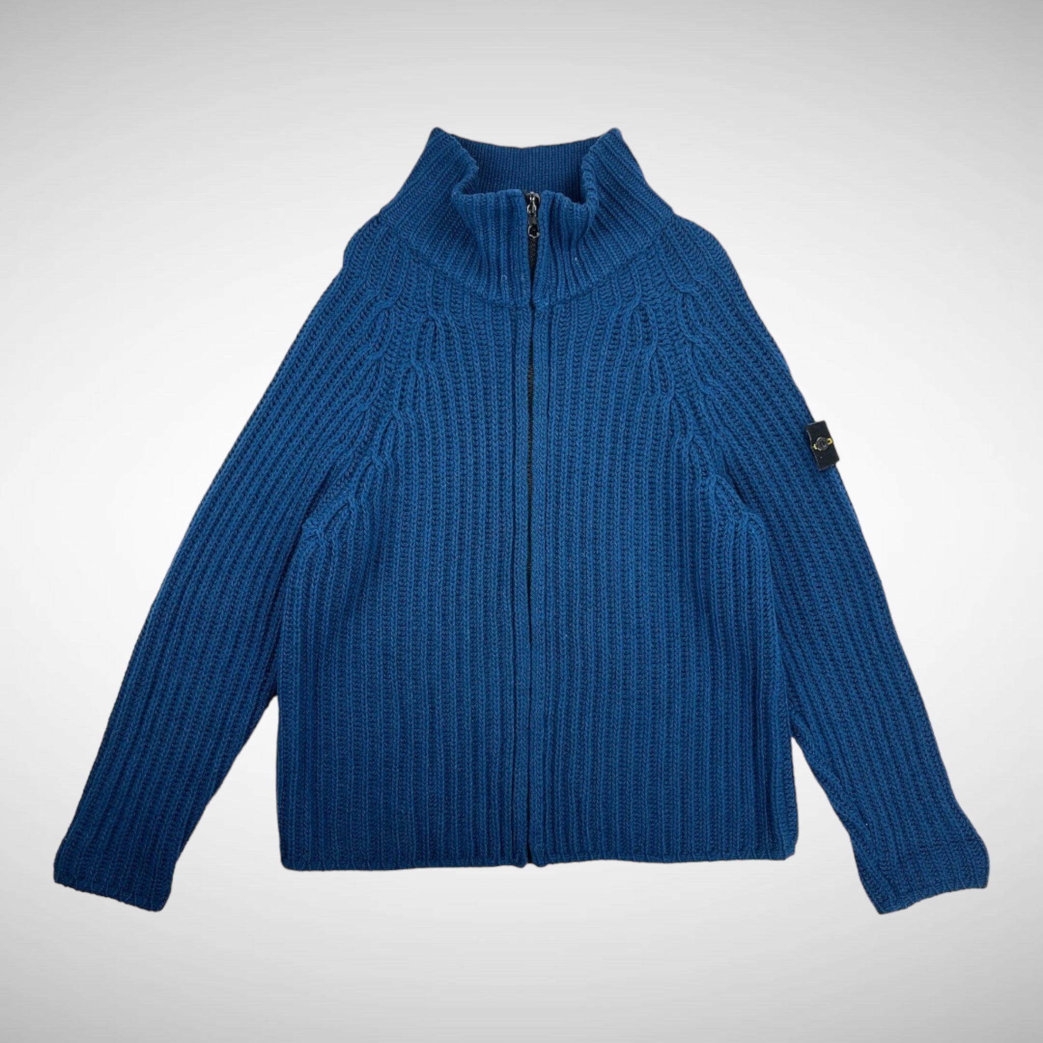 Stone Island Lana Wool Ribbed Zip-Up Jumper (AW01) – VILIS VINTAGE