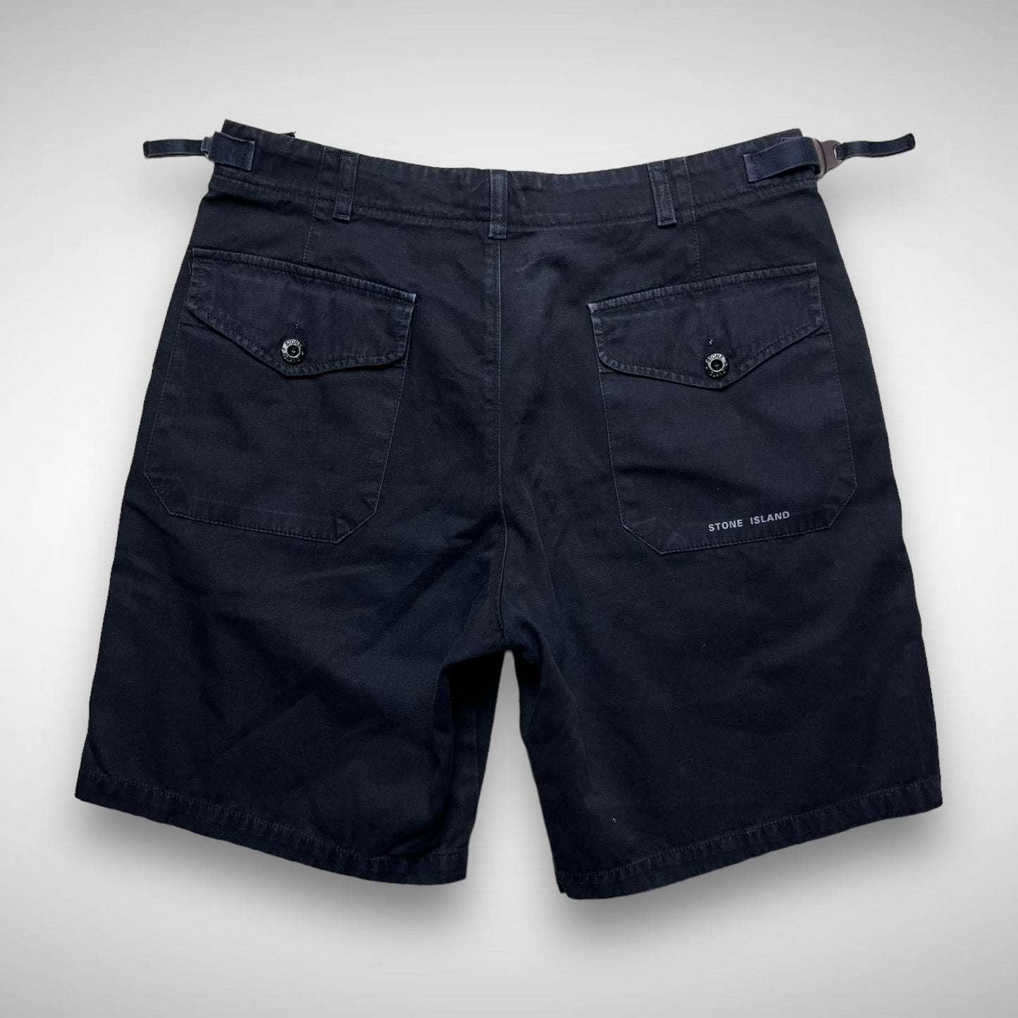 Stone Island Cotton Script Shorts (1990s)