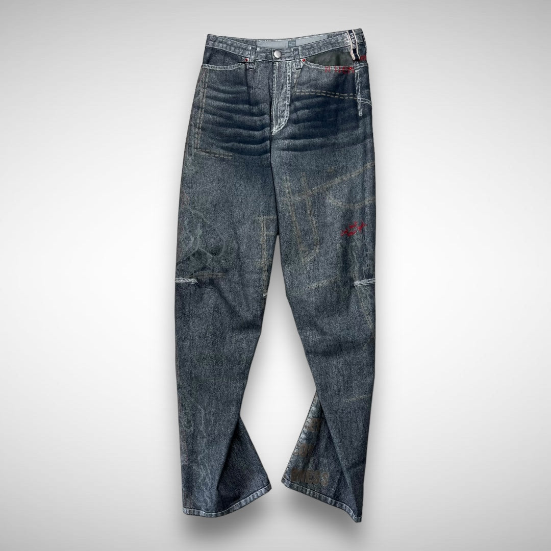 パンツ 2000's archive paint design denim pants 2000's archive paint design denim pants パンツ