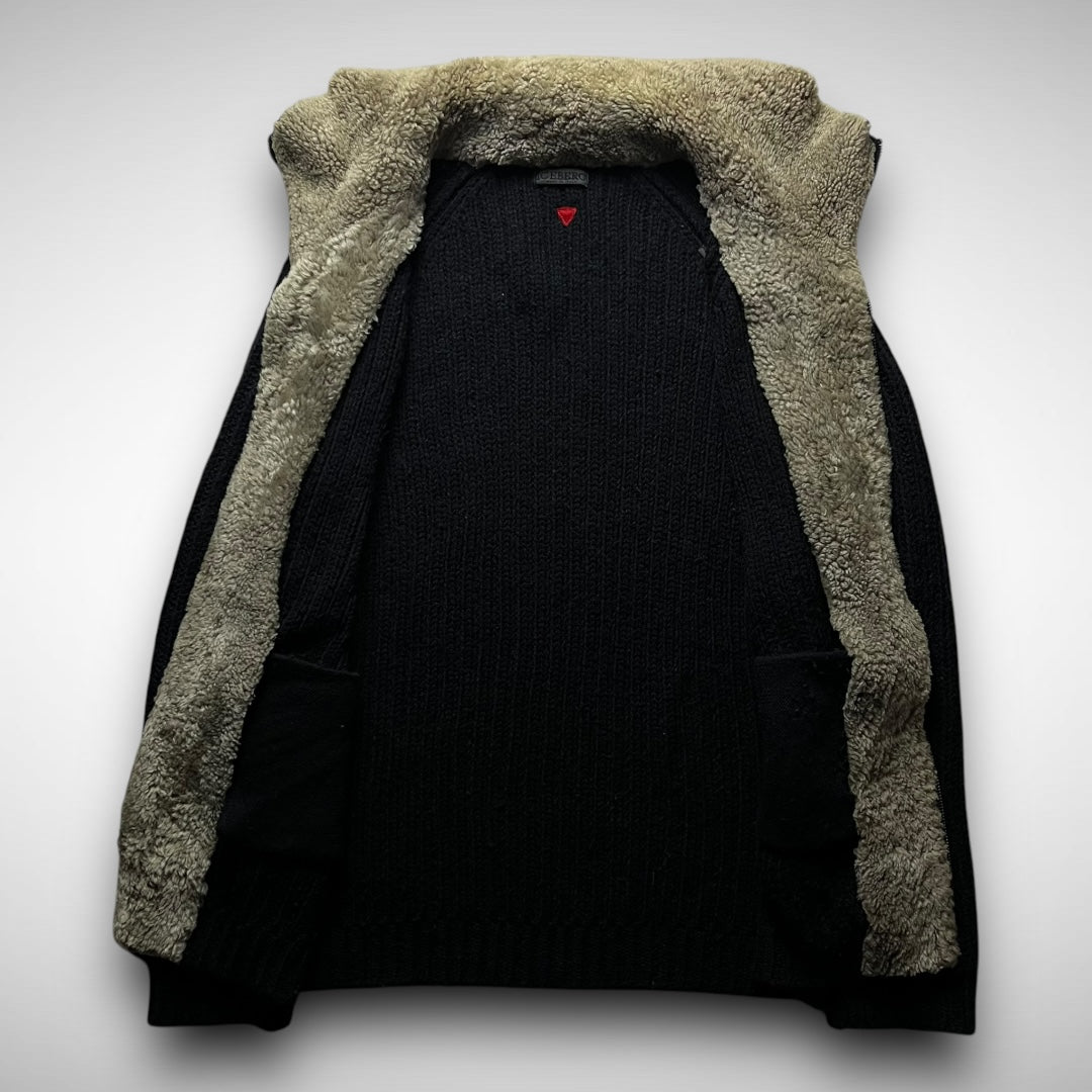 Iceberg Sherpa Zip-Up Knit (1990s)