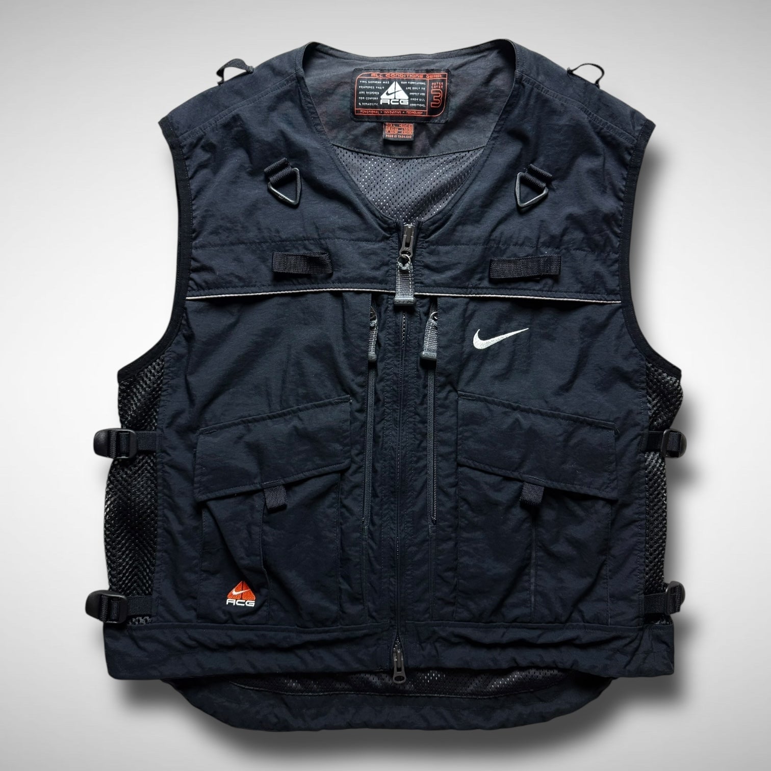 トップス NIKE acg vintage vest military fishing Nike ACG Arctic Wolf Vest - Vintage Green / Vintage Green
