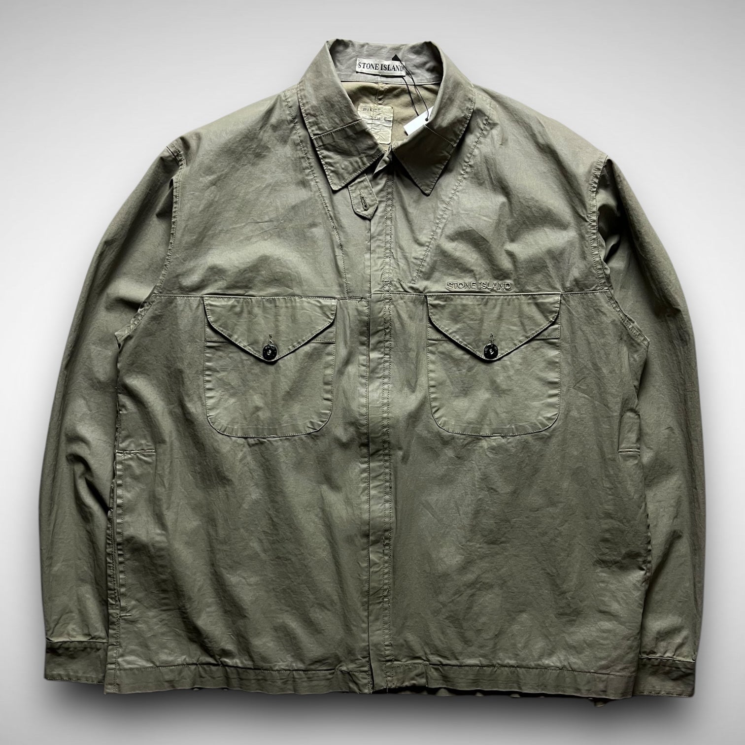 Stone Island Waxed Cotton Overshirt (SS2000) – VILIS VINTAGE Stone Island Waxed Cotton Overshirt (SS2000) – VILIS VINTAGE