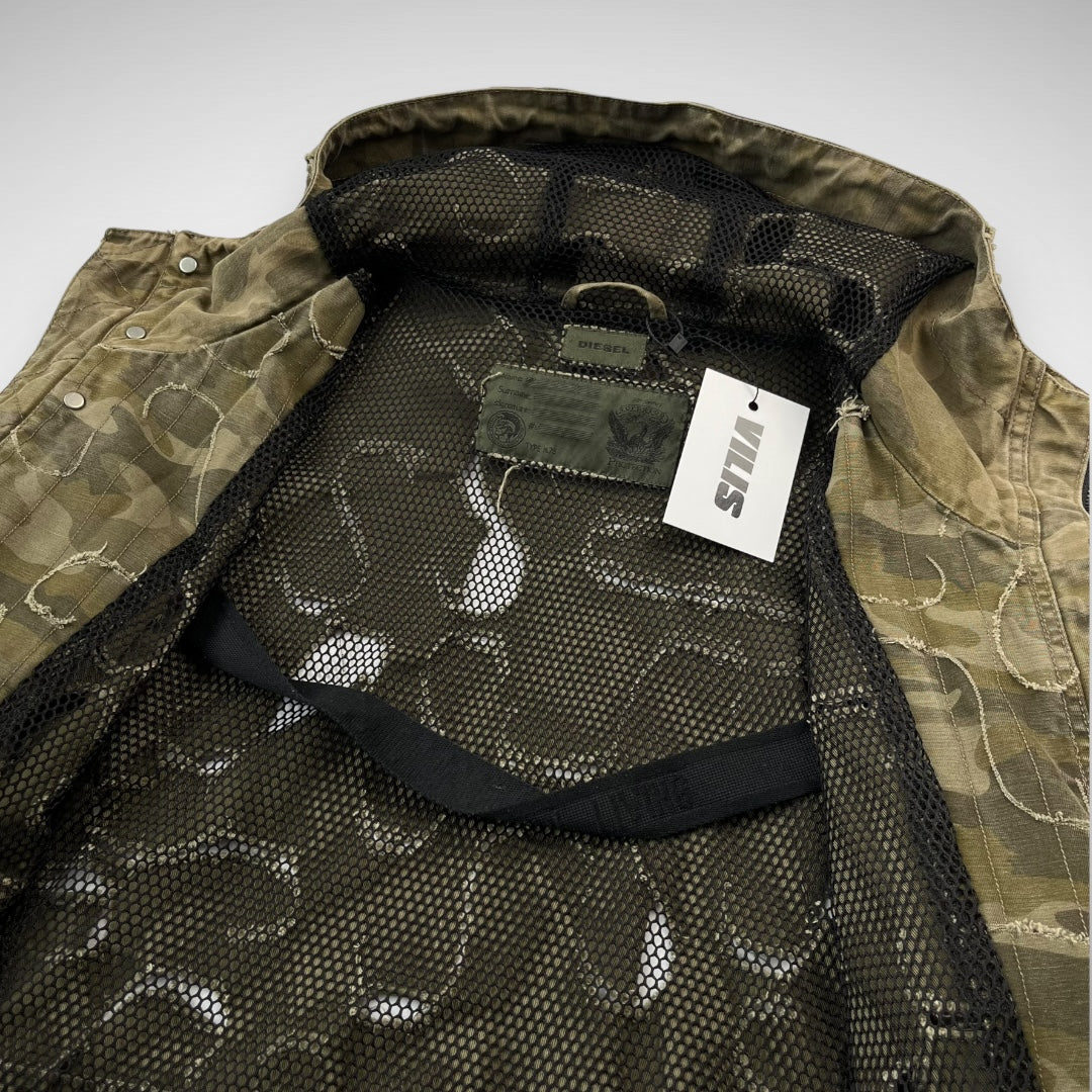 Diesel Laser Cut Camo Hooded Jacket (2010)