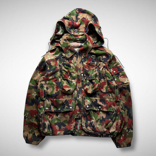 Swiss Army Camo Mesh Beekeeper Hood Jacket (90s)