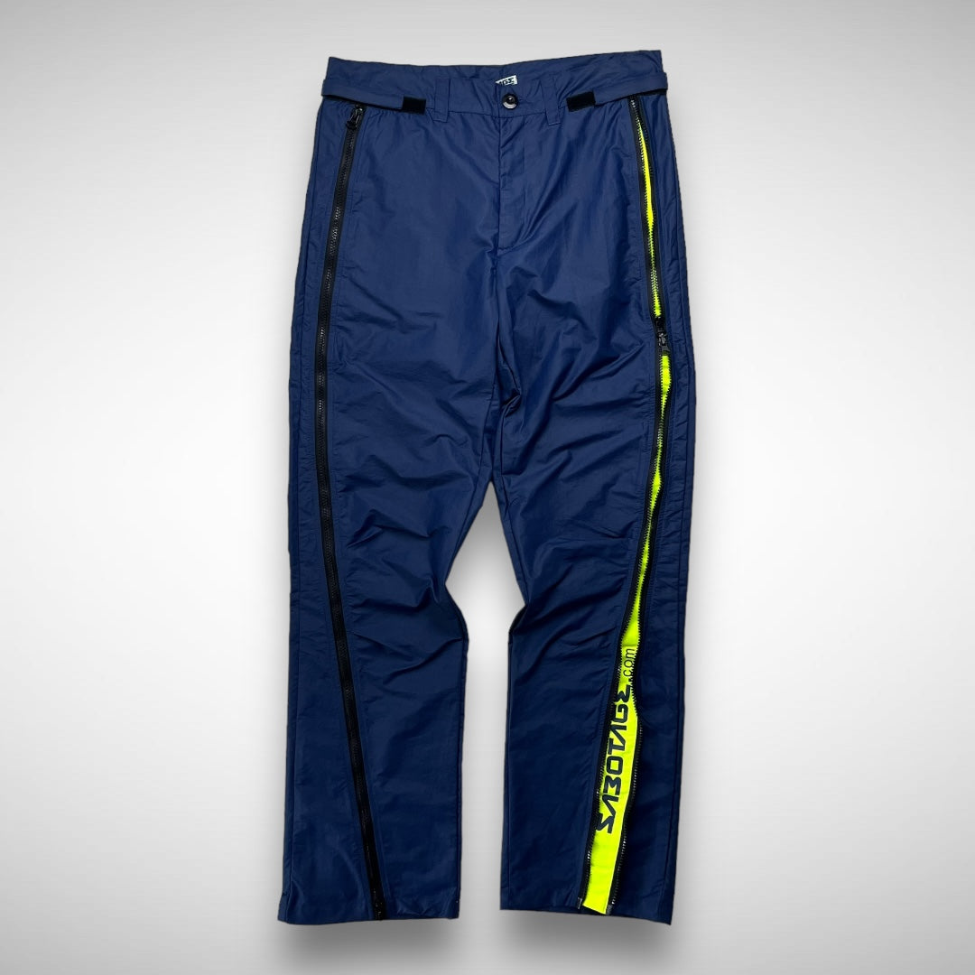 Sabotage Nylon Full-Zip Pants (1990s)