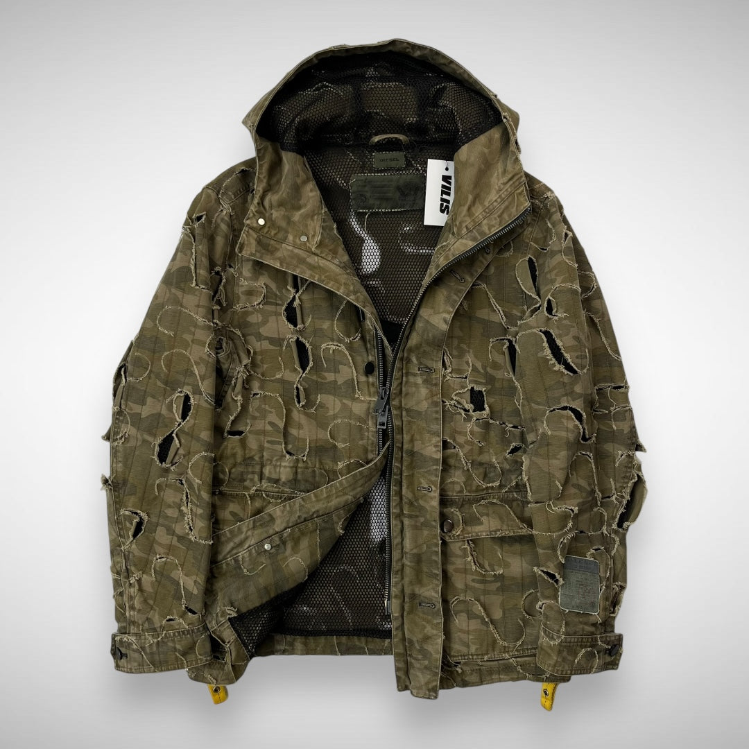 Diesel Laser Cut Camo Hooded Jacket (2010)