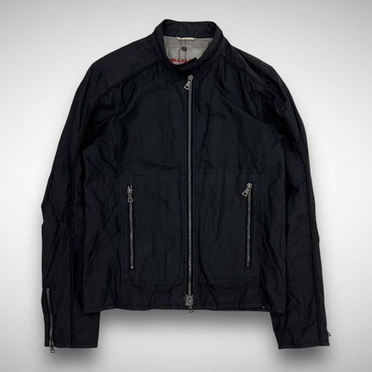 Prada Nylon & Metal Biker Jacket (2000s)