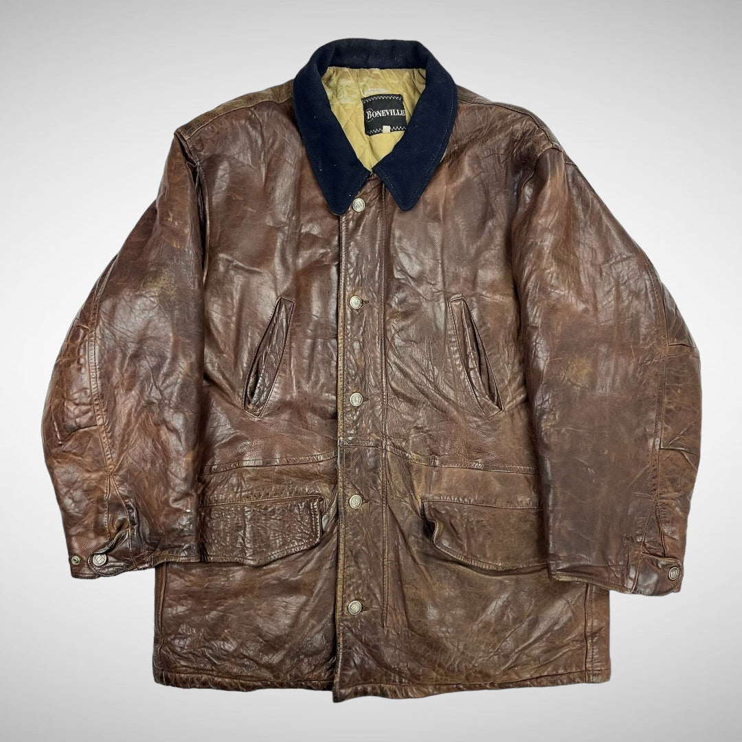 Boneville Quilted Leather Jacket (1980s) – VILIS VINTAGE