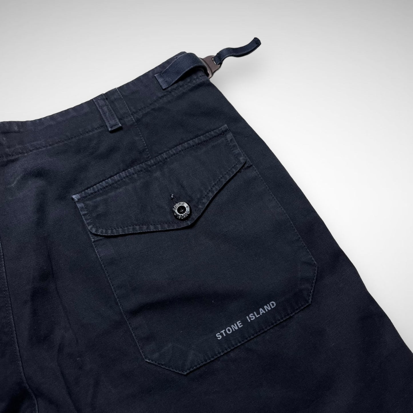 Stone Island Cotton Script Shorts (1990s)