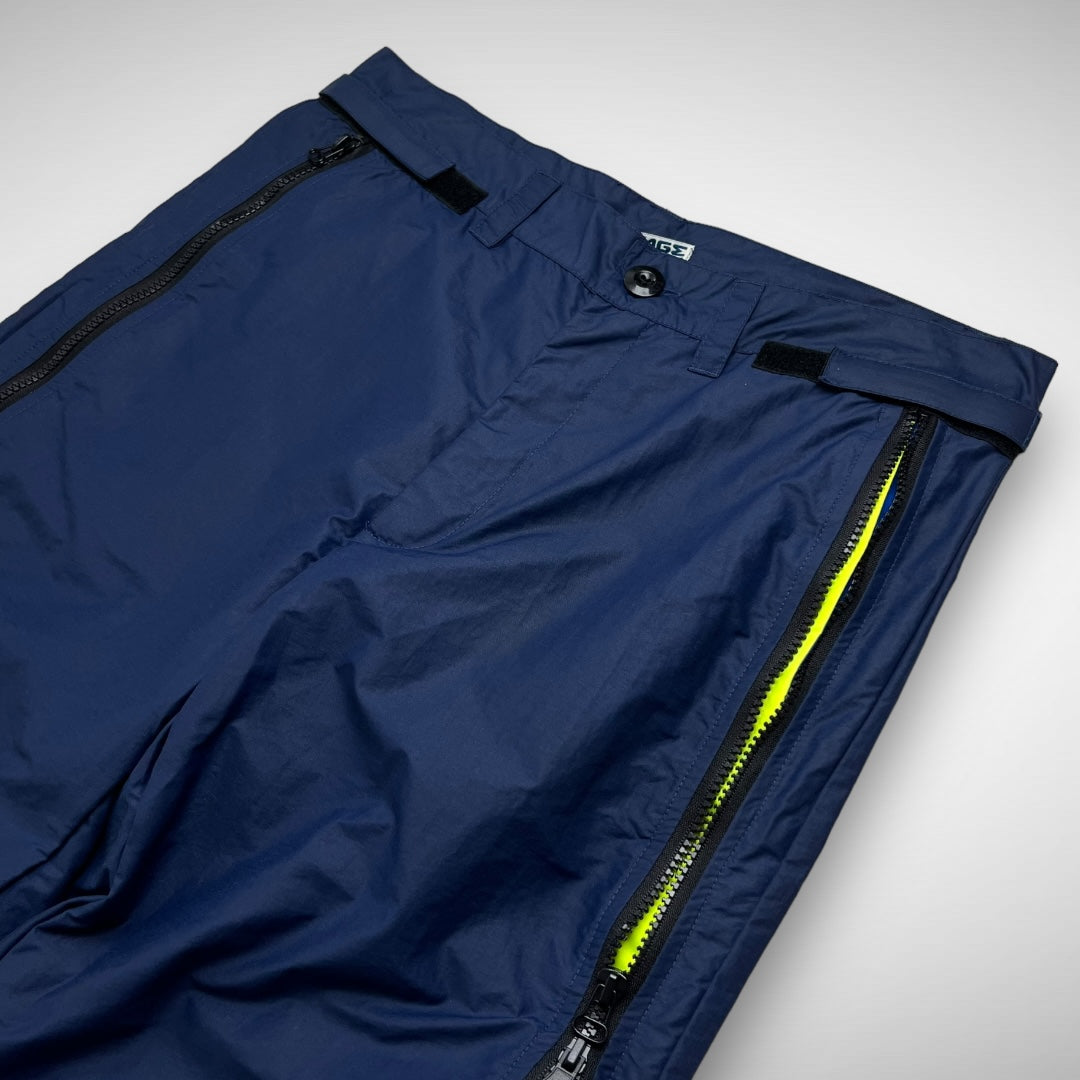 Sabotage Nylon Full-Zip Pants (1990s)