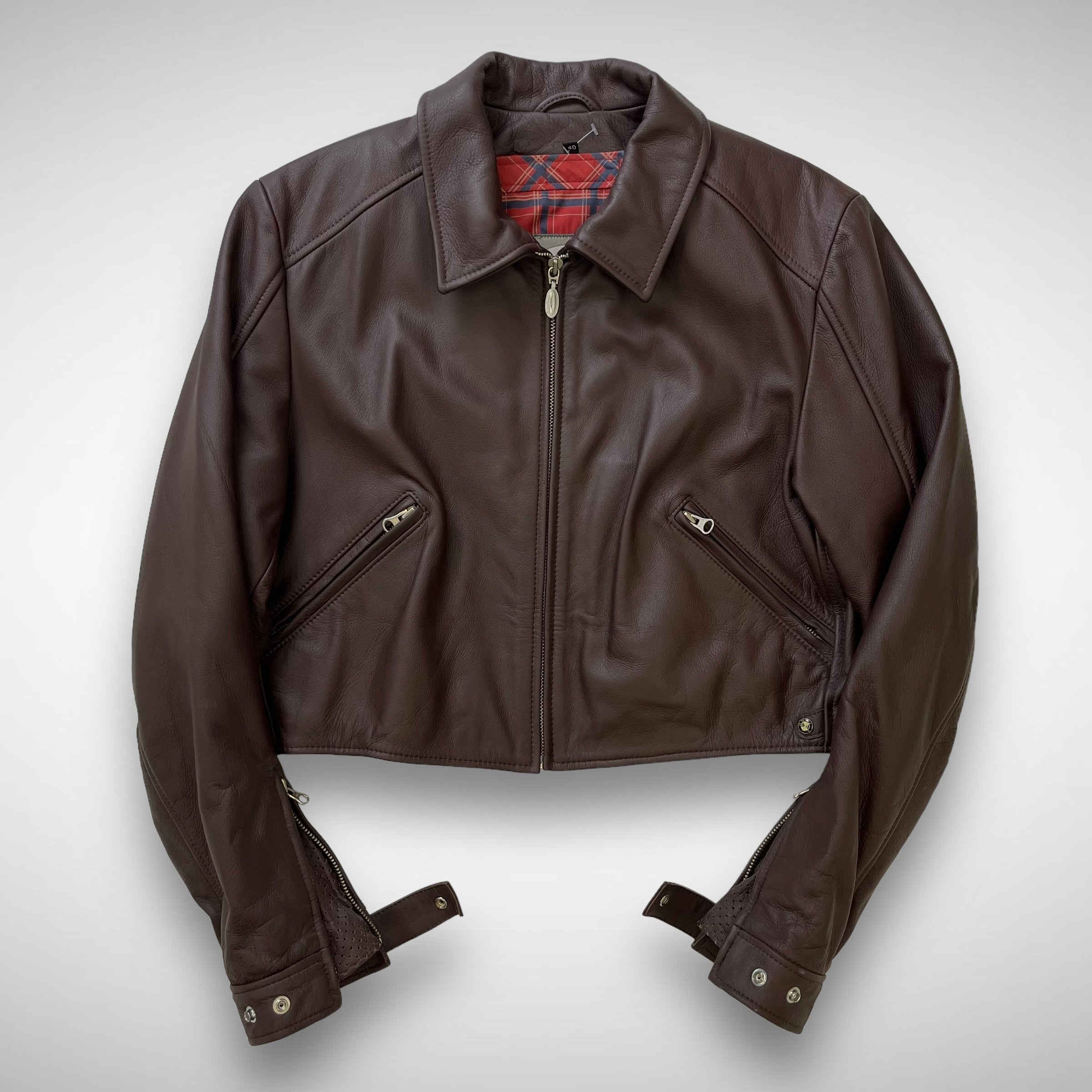 BMW ‘Endeavour’ Leather Cropped Motor Jacket (2000s) – VILIS VINTAGE