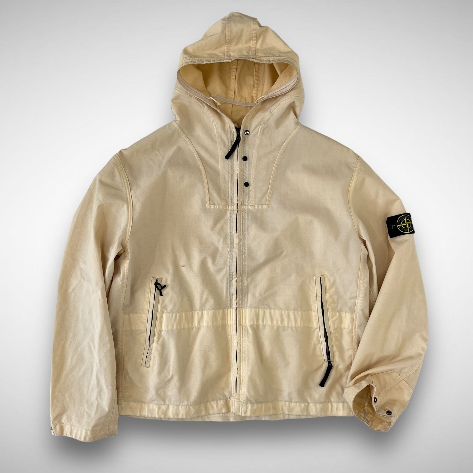 激レア！2003AW STONE  “WOOL HOODED” STONE ISLAND Hooded wool-blend sweatshirt | Harvey Nichols