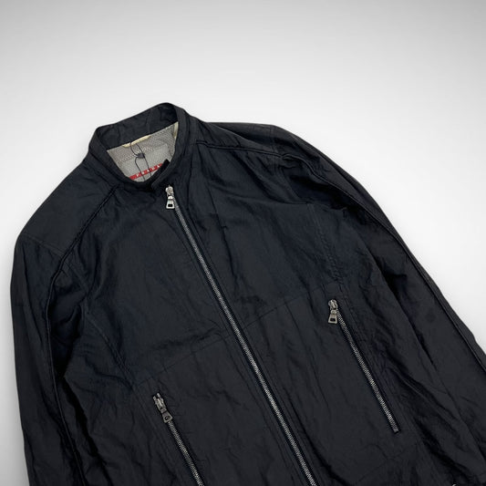 Prada Nylon & Metal Biker Jacket (2000s)