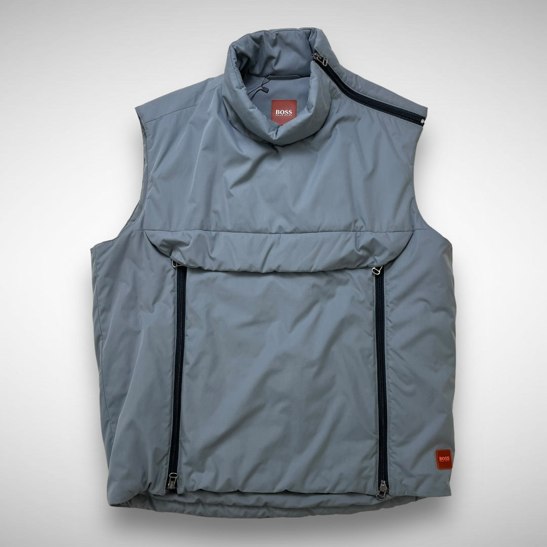 Hugo Boss Orange Zip Up Vest 2000s