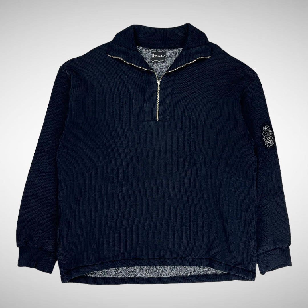 Boneville 'Navy Arctic' 1/3 Zip (1980s) – VILIS VINTAGE