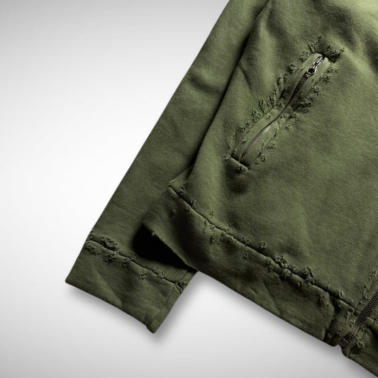 Sabotage ‘Shotgun’ Distressed Zip-Up Sweat (early 90s)