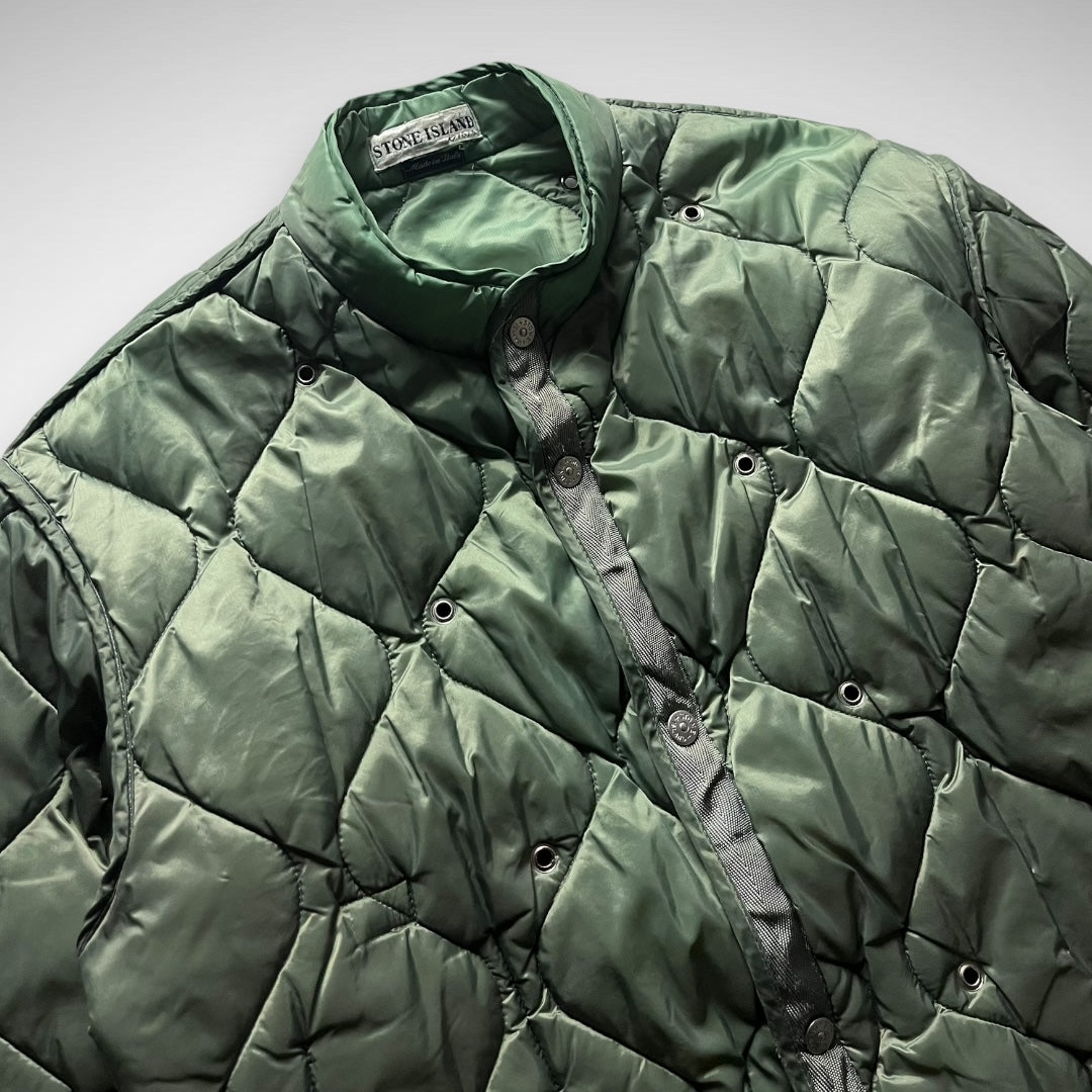 Stone Island Laminated Webbing Multi-Pocket Jacket w/ Liner (AW2001)