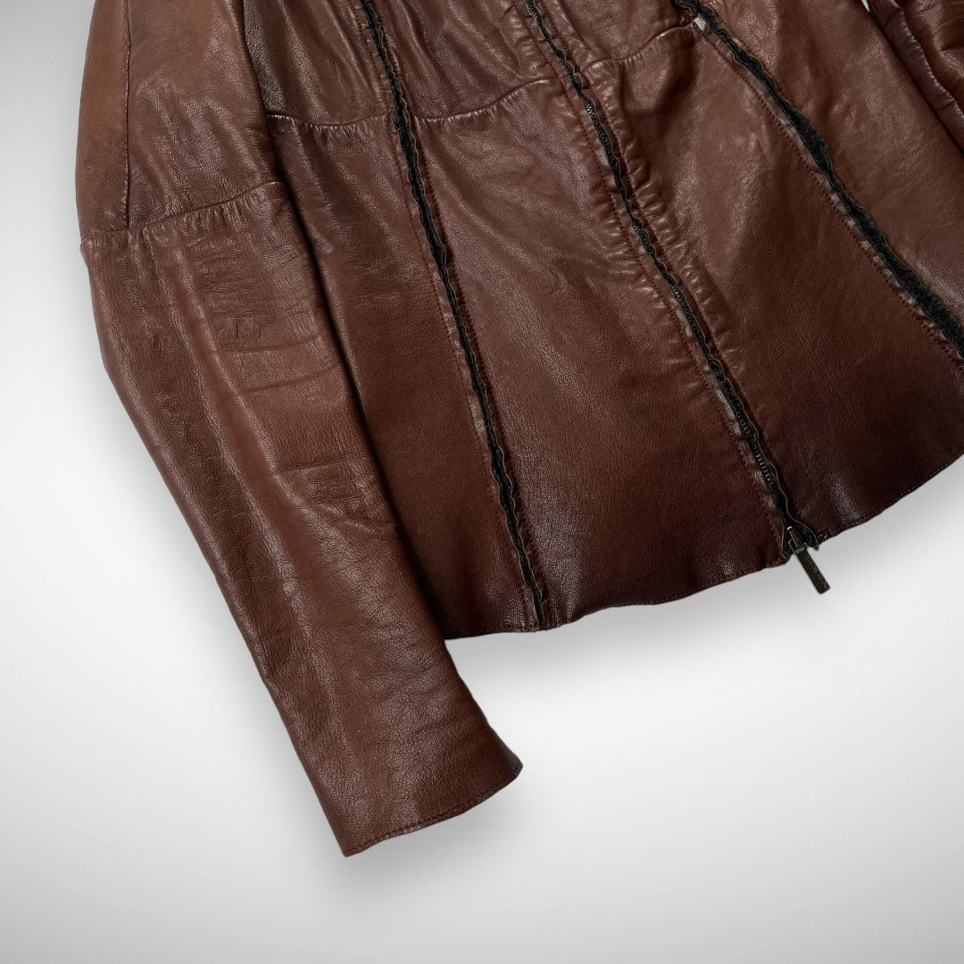 Armani Leather Caffe Jacket ‘Sample’ (2000s)