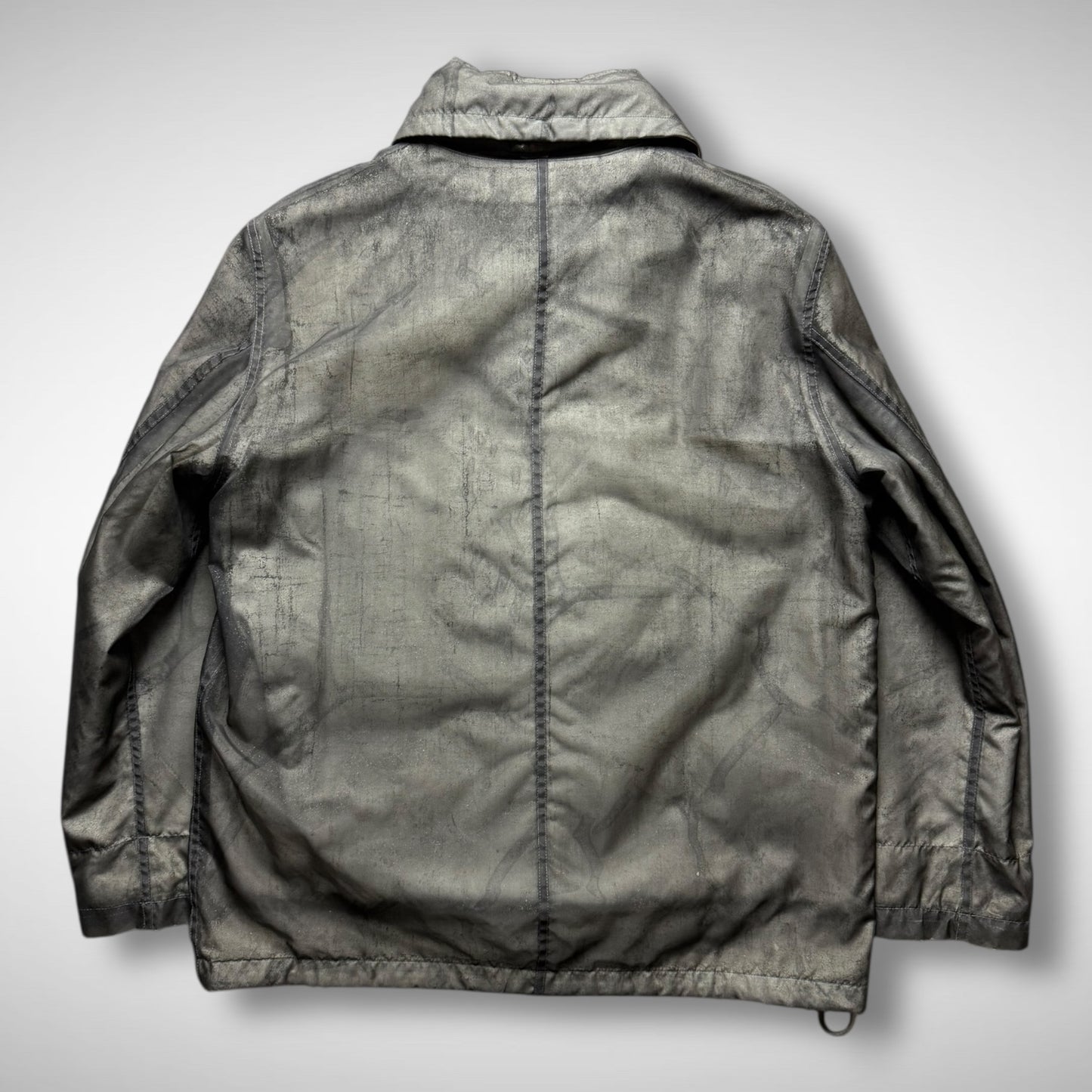 Stone Island Monofilament Mesh Camo Parka w/ Wool Liner (AW2001)