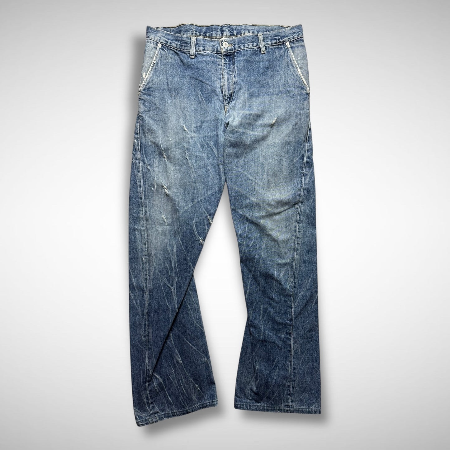 Levi’s Engineered Laser-Etched Twisted Jeans (2000s)