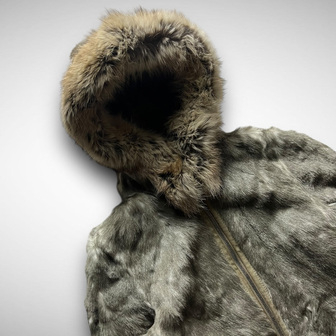 Prada ‘Inuit’ Dyed Goat Fur Hooded Jacket (AW2001)