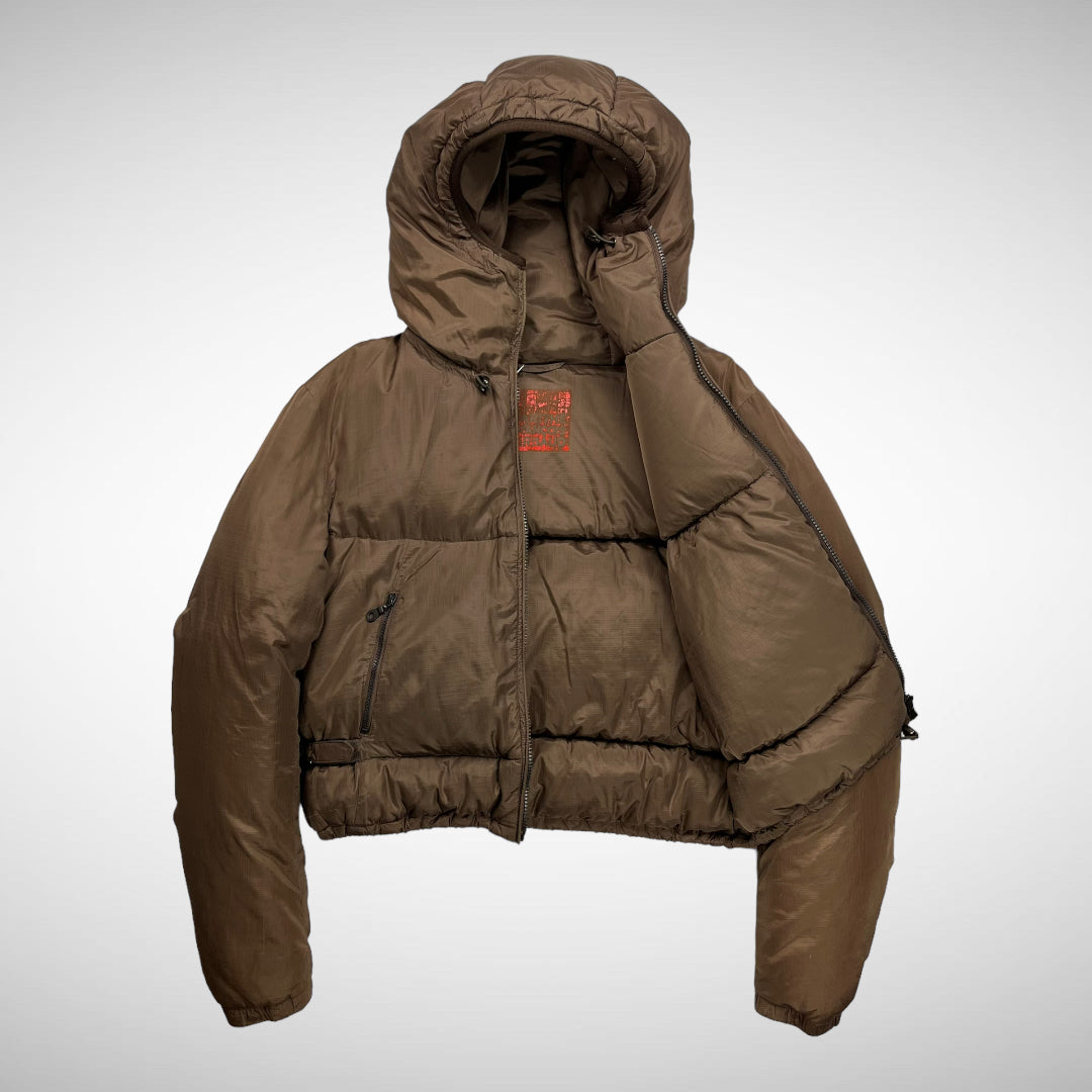 M+F Girbaud Cropped Hooded Down Puffer (1990s)