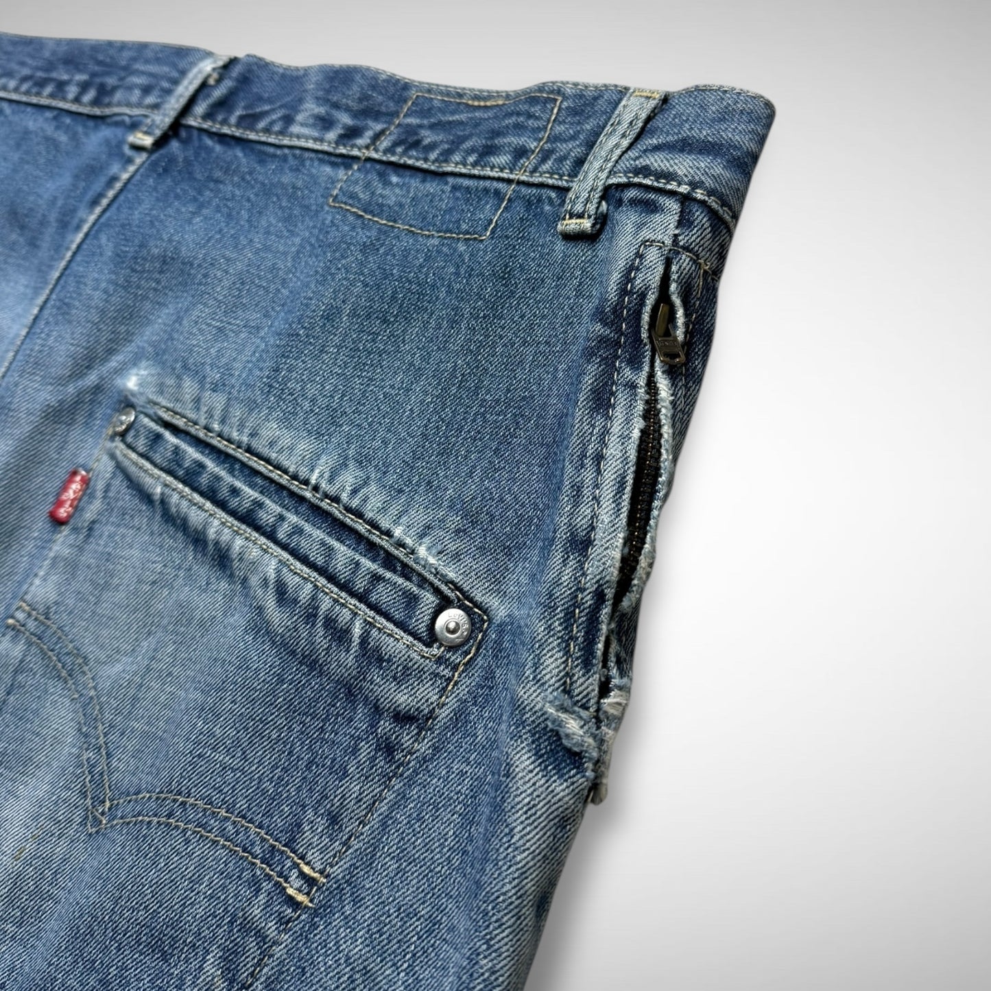 Levi’s Engineered Laser-Etched Twisted Jeans (2000s)