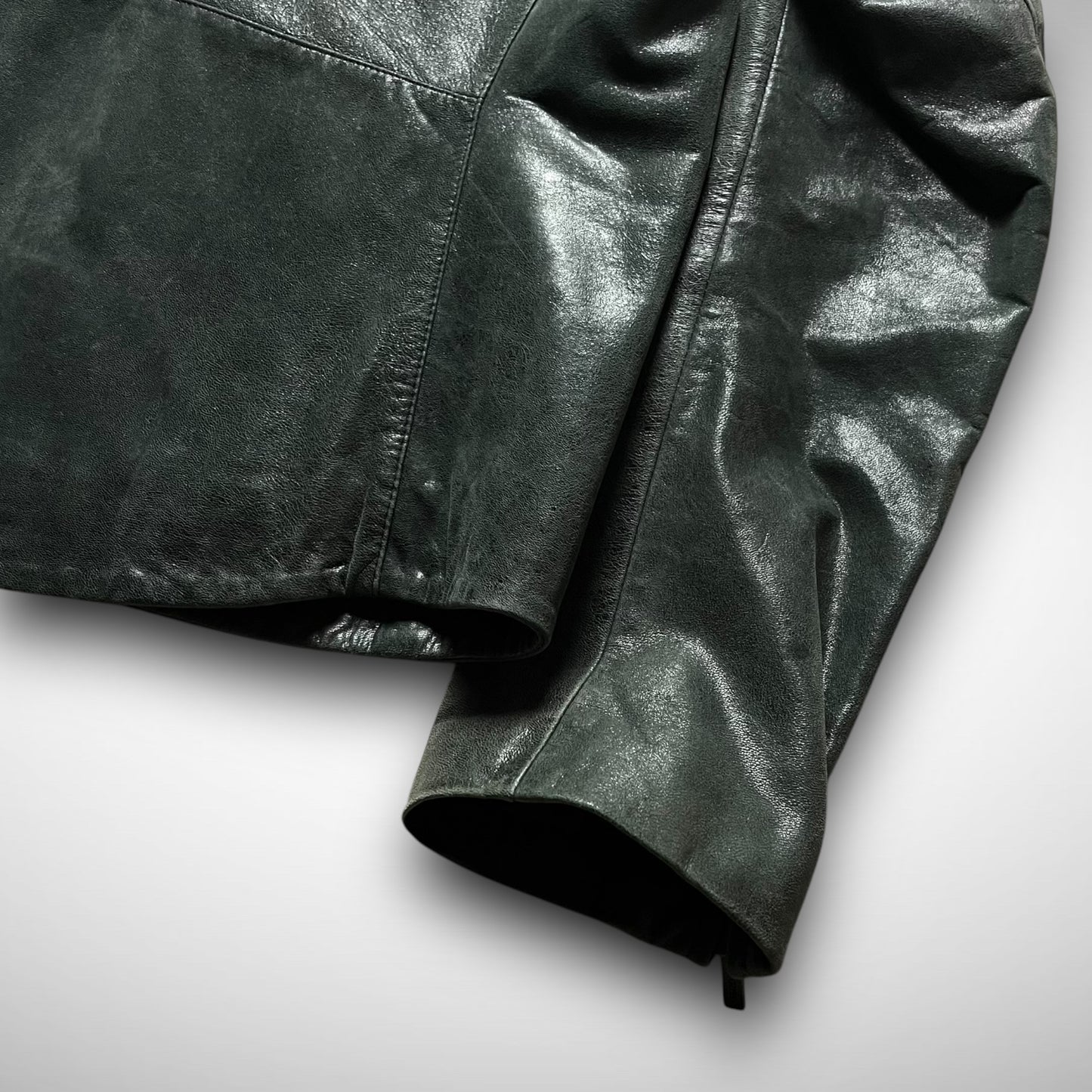 Kenzo Lamb Leather Biker Jacket (2000s)