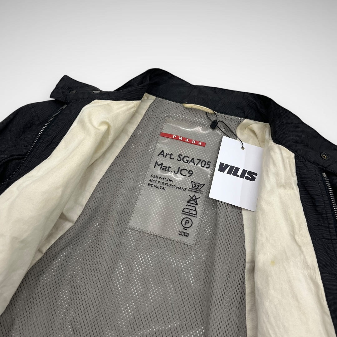Prada Nylon & Metal Biker Jacket (2000s)