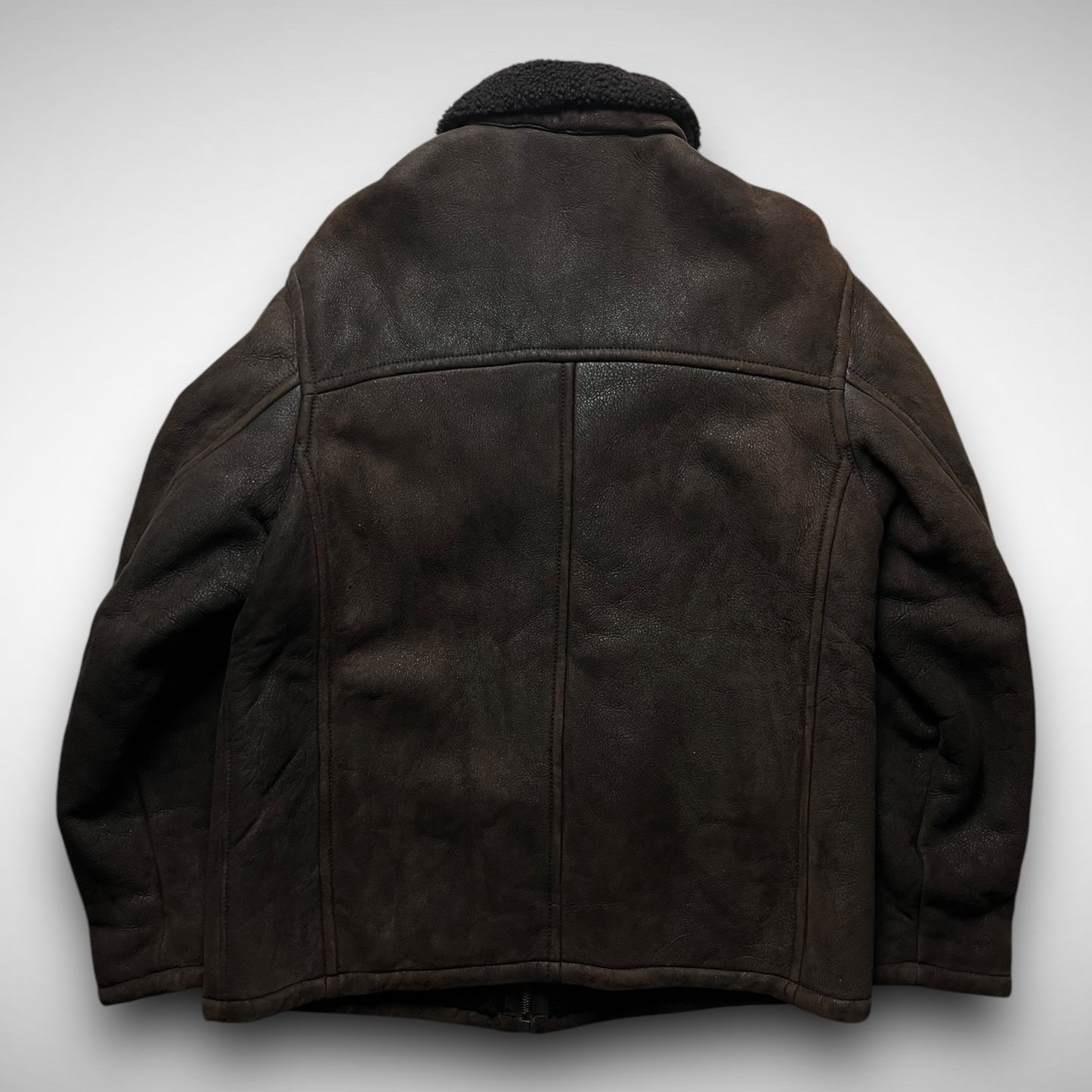 Kenzo Leather Shearling Jacket (1980s)