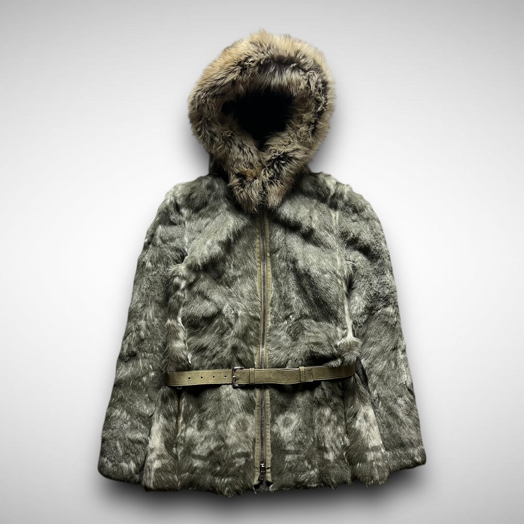 Prada ‘Inuit’ Dyed Goat Fur Hooded Jacket (AW2001)