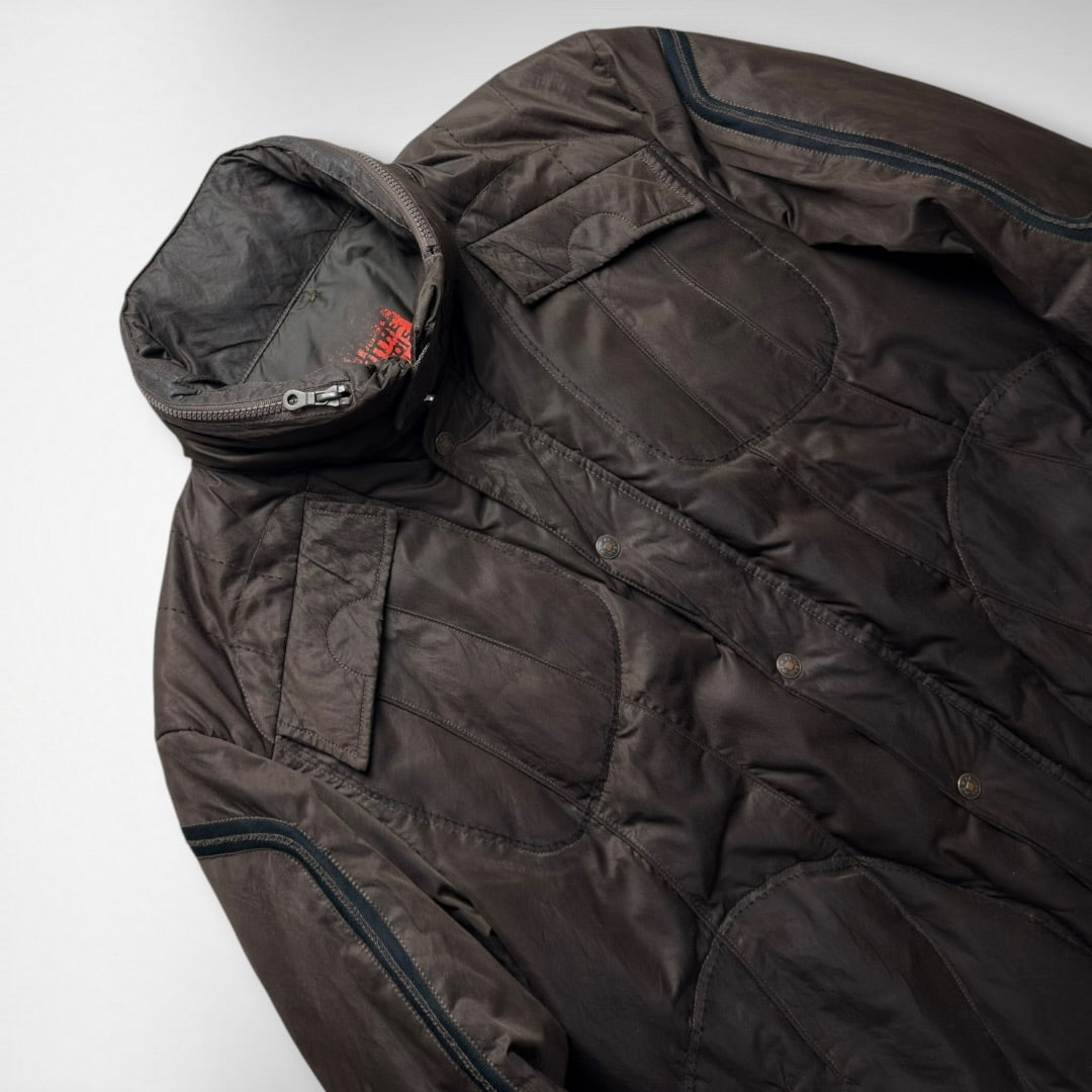 Marithé + François Girbaud Reversible Nylon Metal Jacket (1990s)