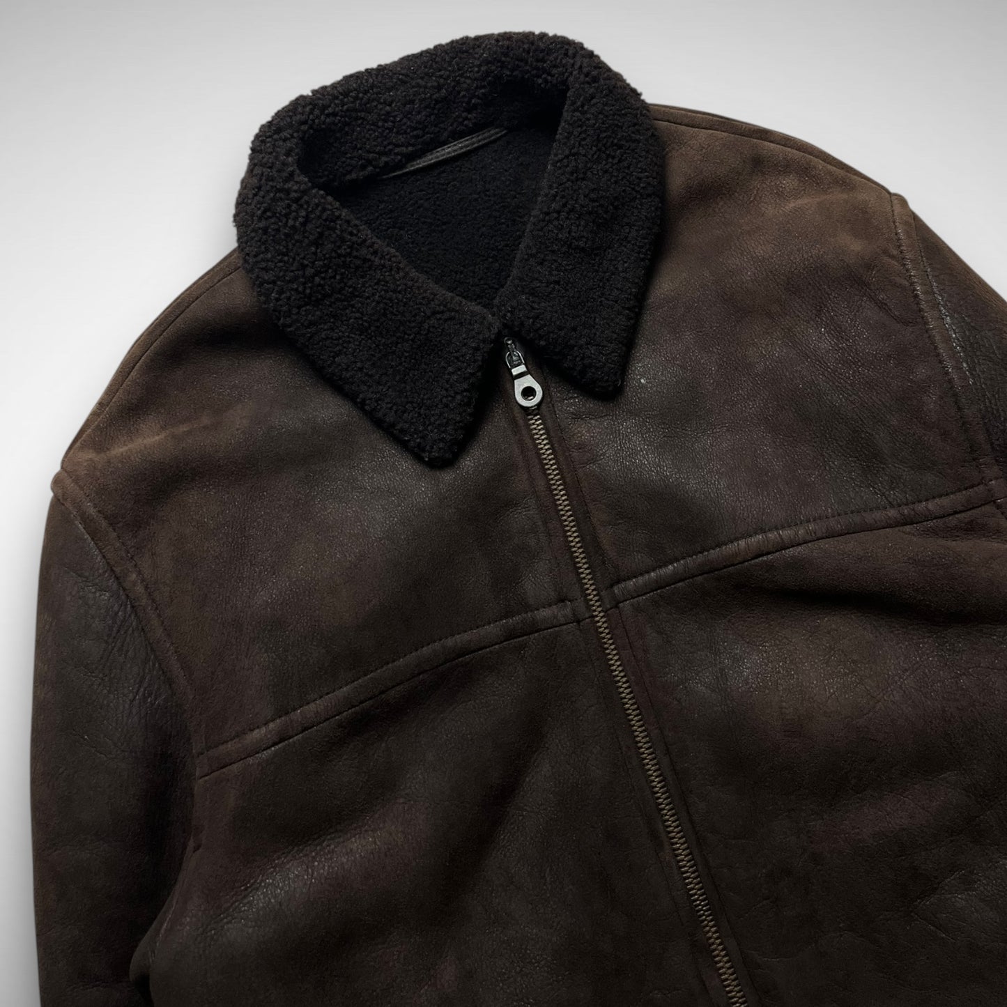 Kenzo Leather Shearling Jacket (1980s)