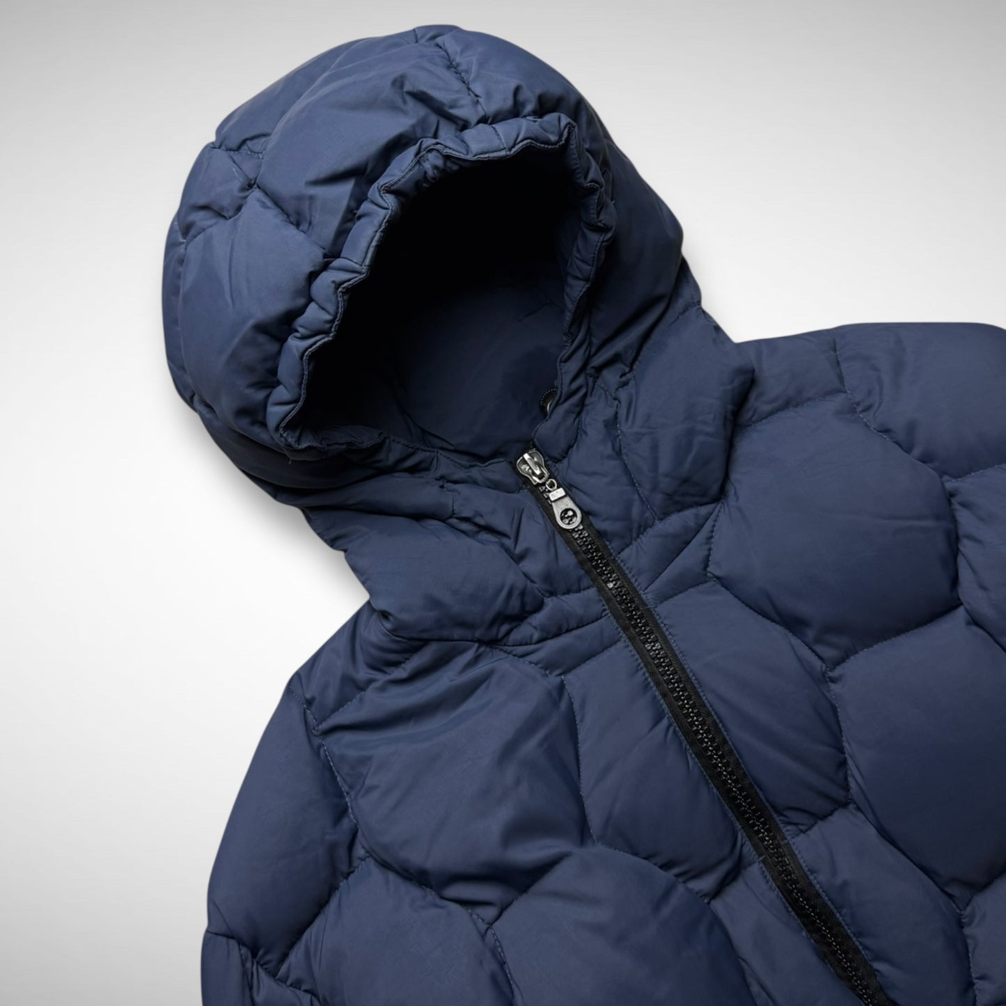 Mecca Hexagon Hooded Puffer Jacket (1990s)