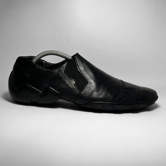 Marithé + François Girbaud Leather Slip-Ons (2000s)