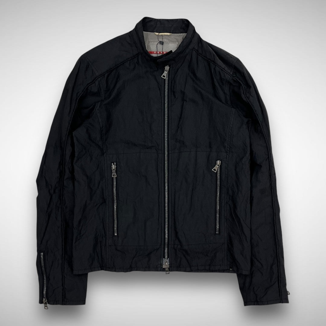 Prada Nylon & Metal Biker Jacket (2000s)