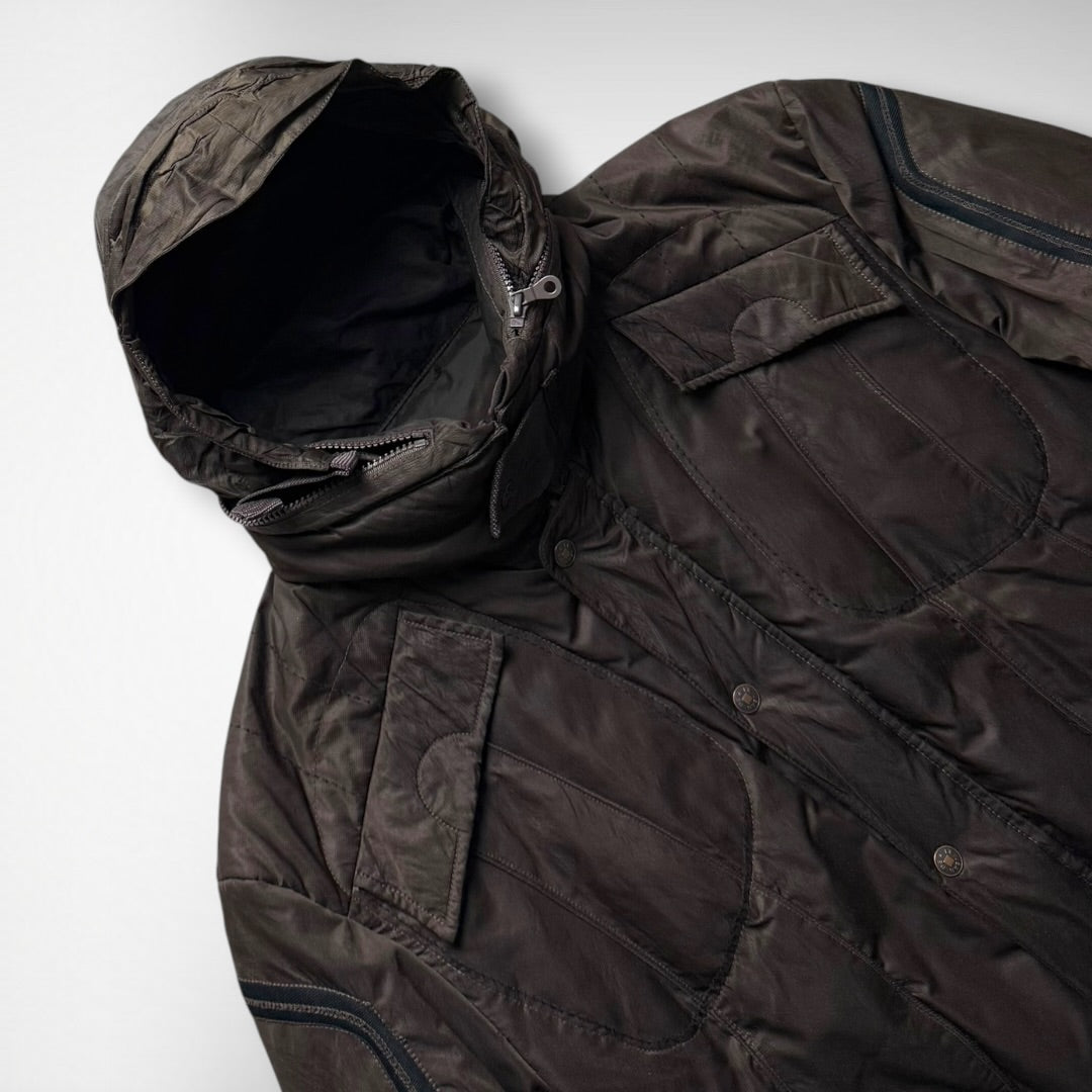 Marithé + François Girbaud Reversible Nylon Metal Jacket (1990s)
