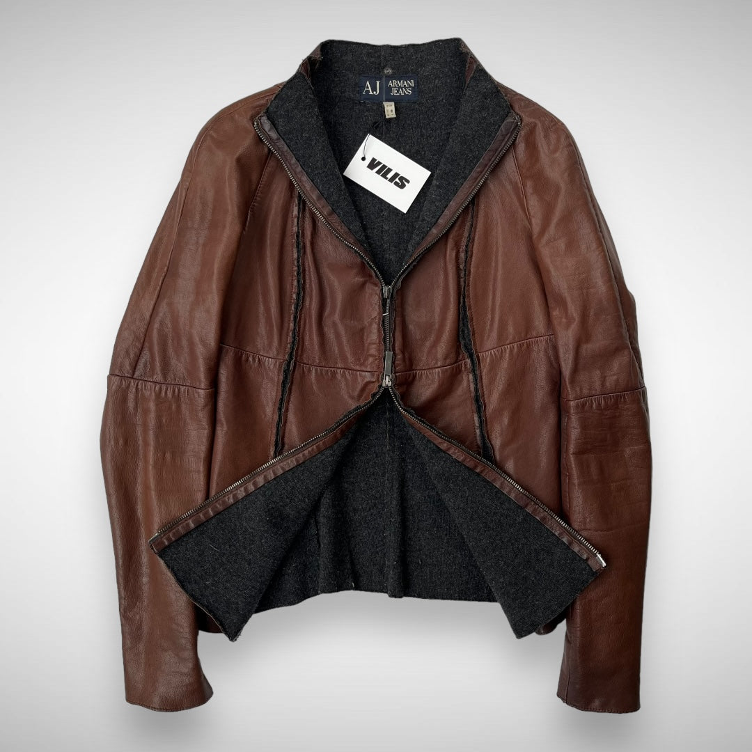 Armani Leather Caffe Jacket ‘Sample’ (2000s)