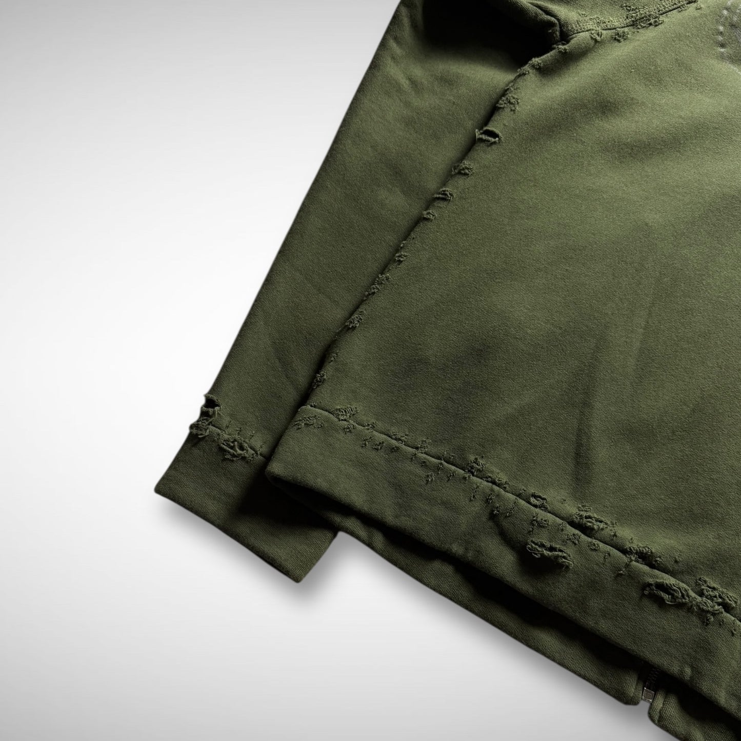 Sabotage ‘Shotgun’ Distressed Zip-Up Sweat (early 90s)