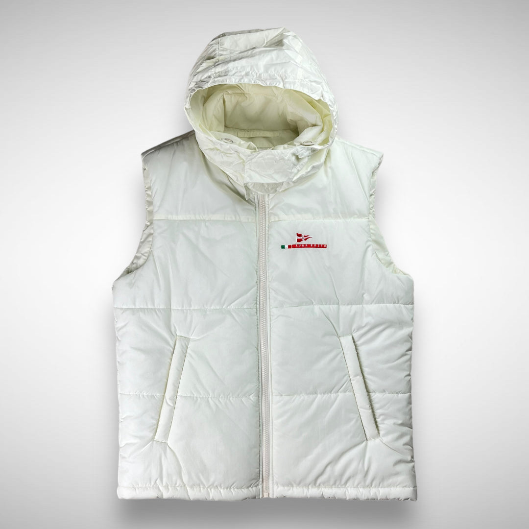 Prada ‘Luna Rossa’ Nylon Hooded Puffer Vest (2000s)