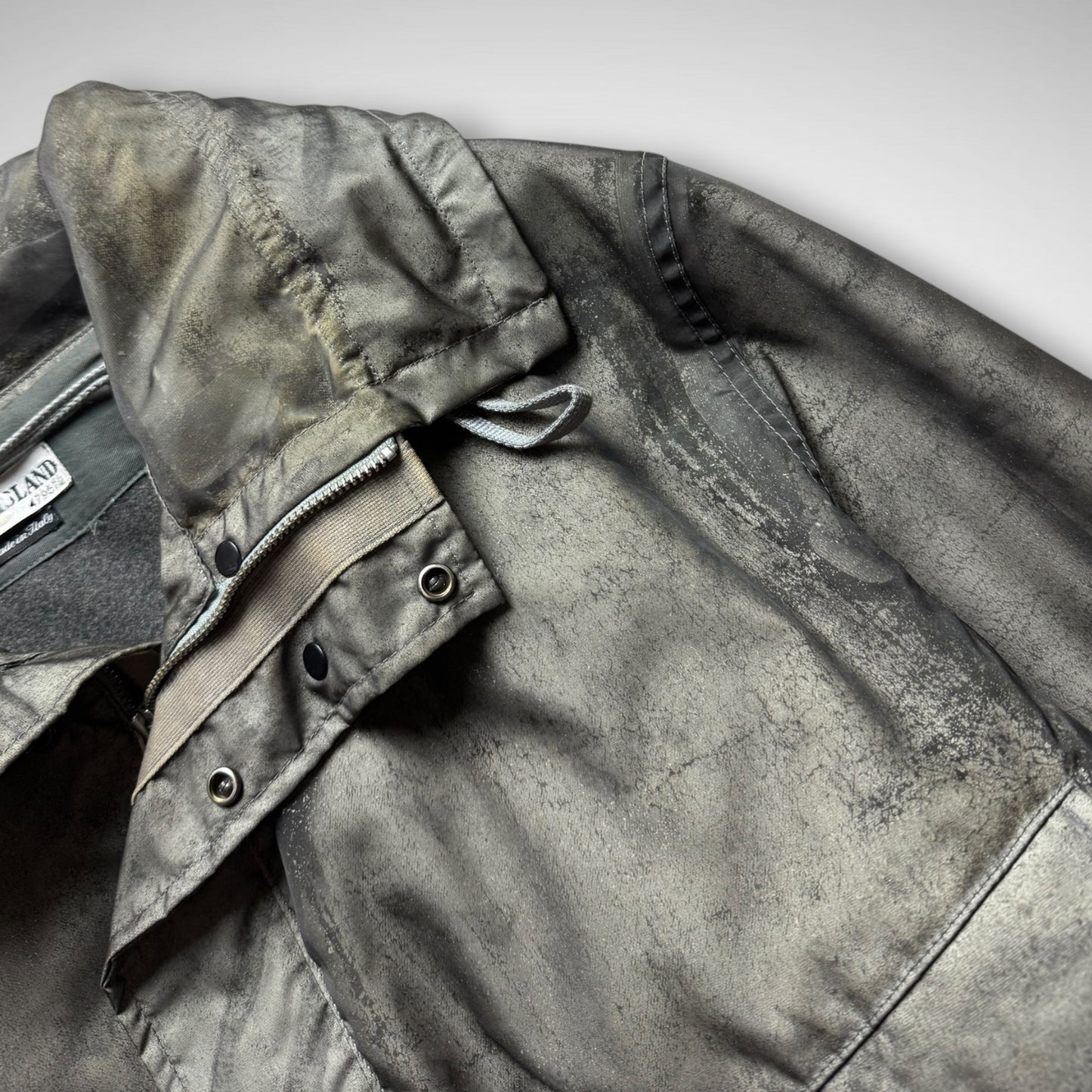 Stone Island Monofilament Mesh Camo Parka w/ Wool Liner (AW2001)