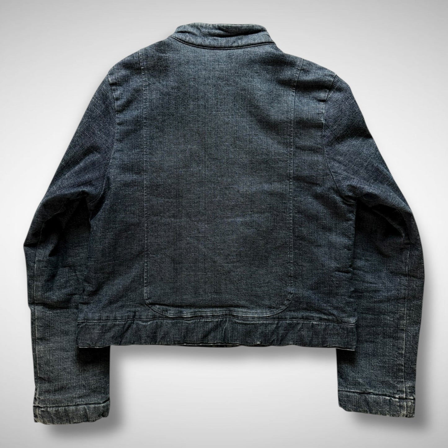 Kenzo Jungle Padded Denim Moto Jacket (90s)