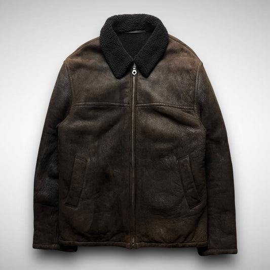 Kenzo Leather Shearling Jacket (1980s)