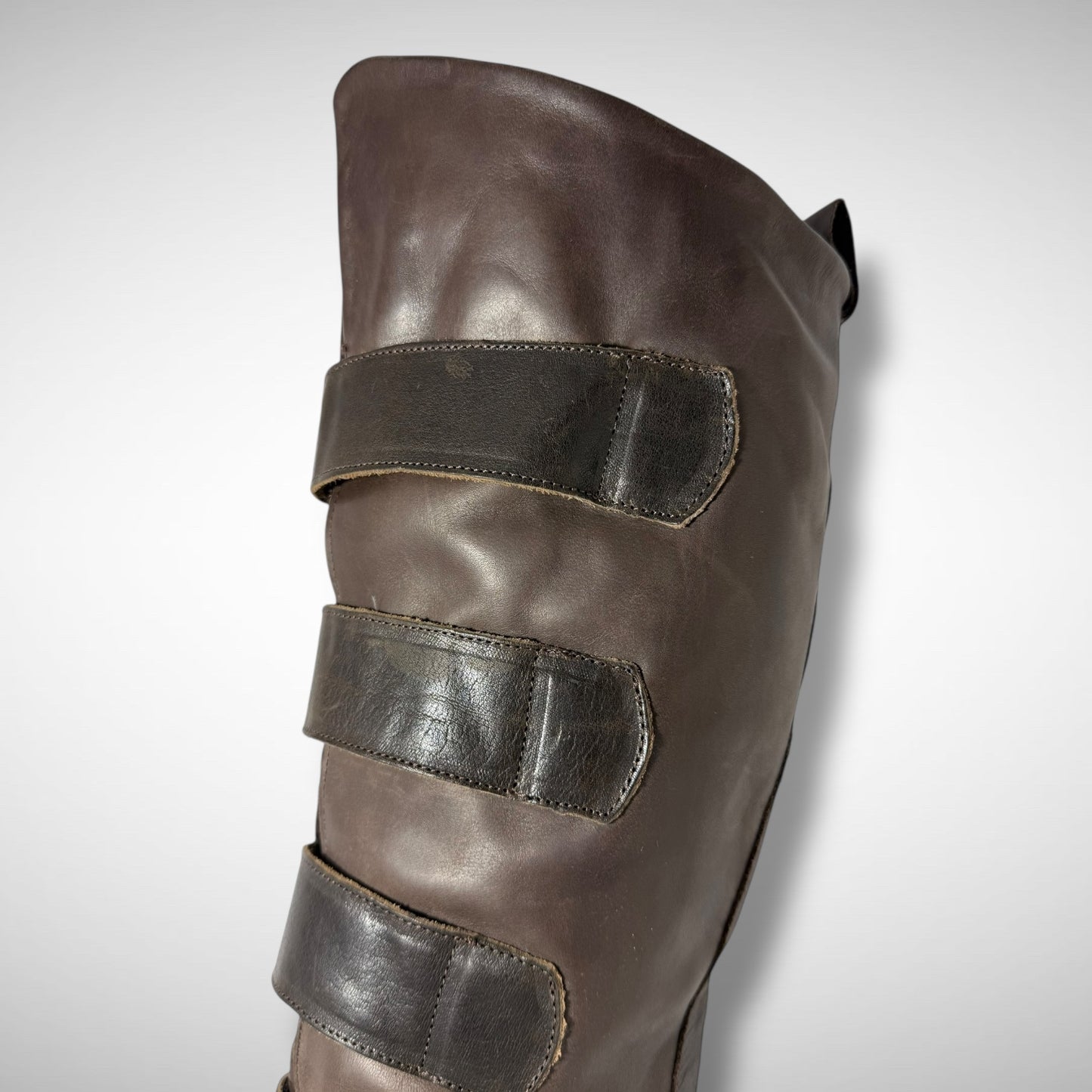Marithé + François Girbaud Leather Strap Boots (2000s)