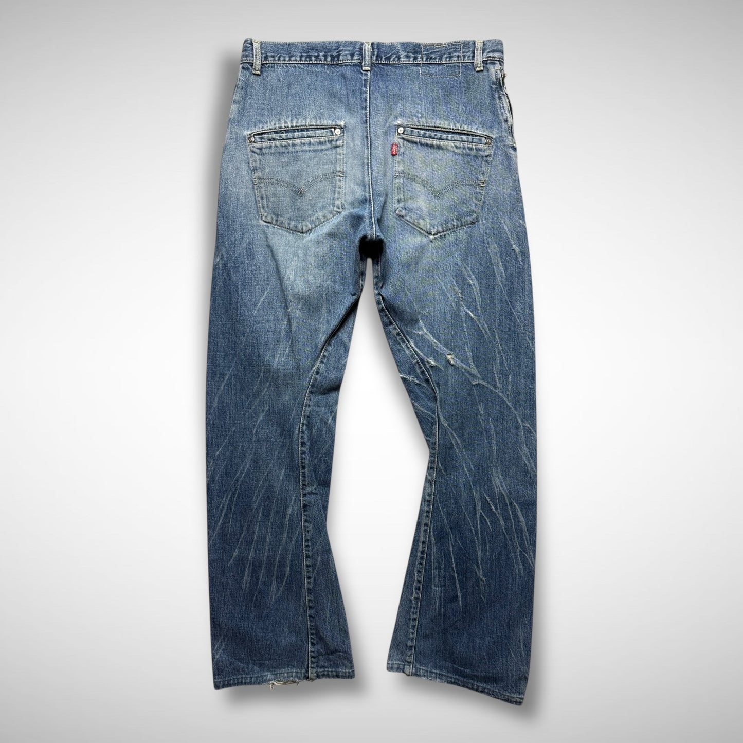 Levi’s Engineered Laser-Etched Twisted Jeans (2000s)