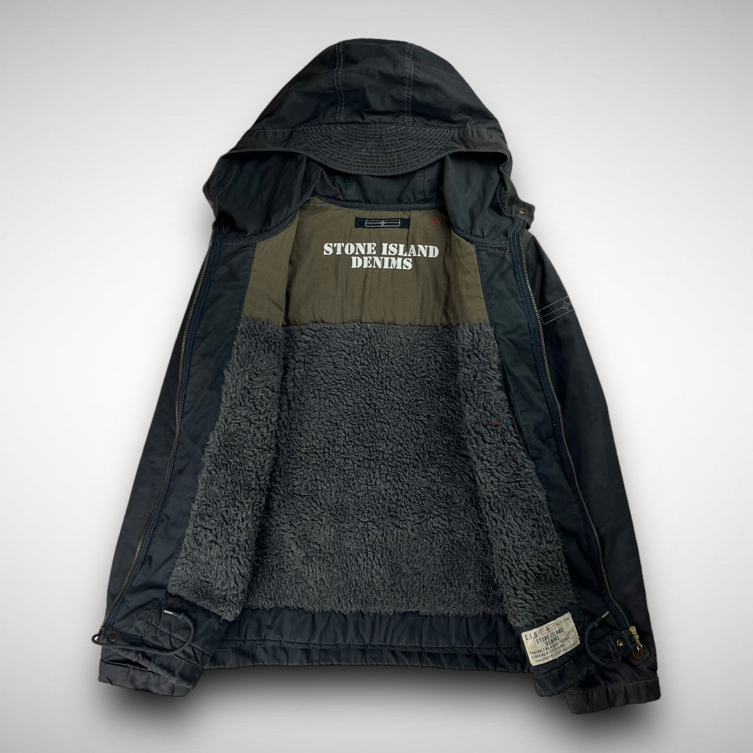 Stone Island Denims Waxed Cotton Hooded Jacket (AW2008)