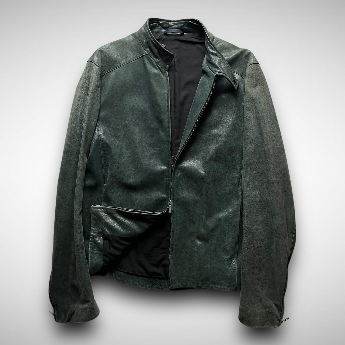 Kenzo Lamb Leather Biker Jacket (2000s)