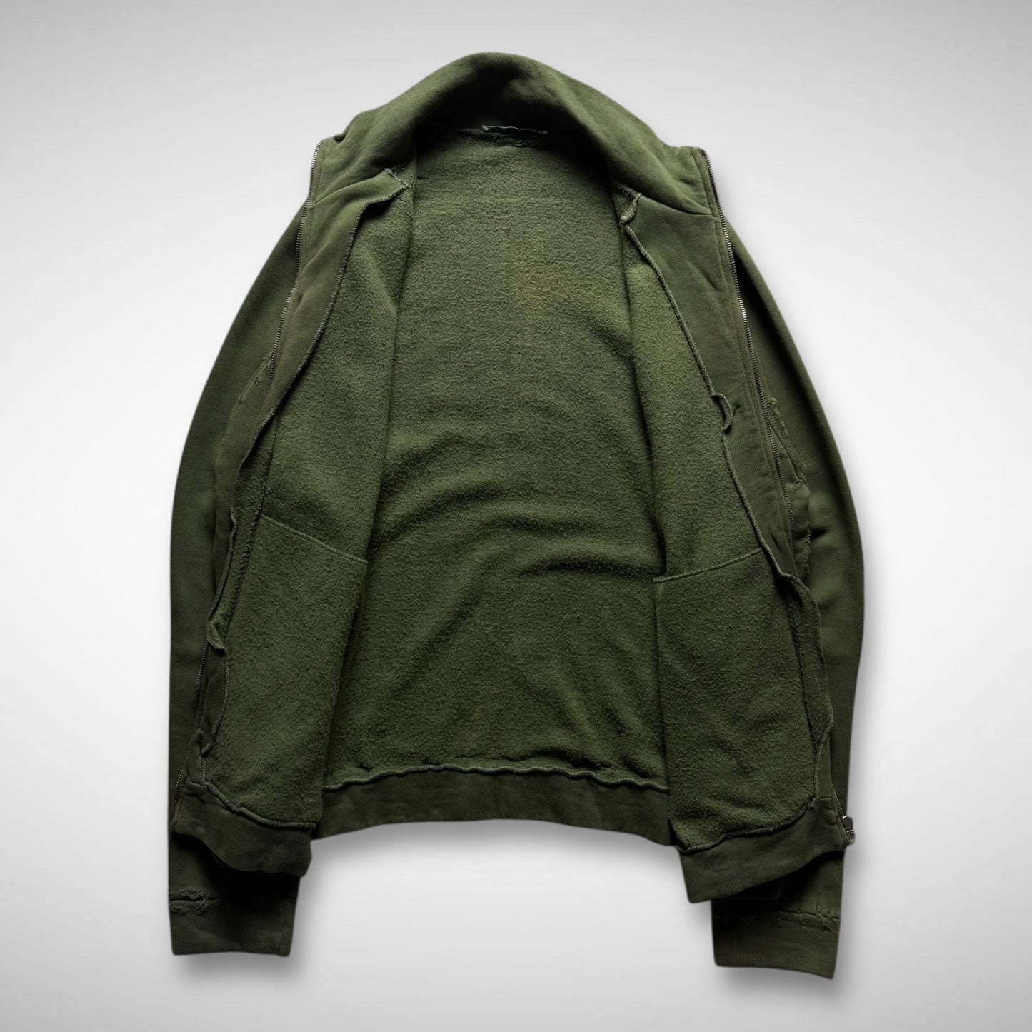 Sabotage ‘Shotgun’ Distressed Zip-Up Sweat (early 90s)