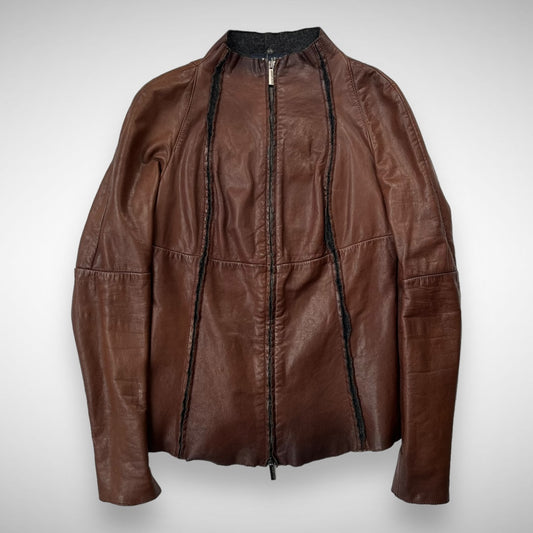 Armani Leather Caffe Jacket ‘Sample’ (2000s)