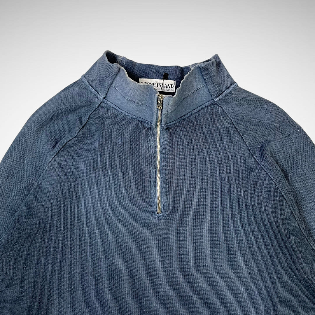 Stone Island 1/4 Zip Faded Sweatshirt (SS2001)